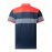 Breathable Color Block Golf Shirt for Men - Casual V-Neck Short Sleeve Tee for Summer