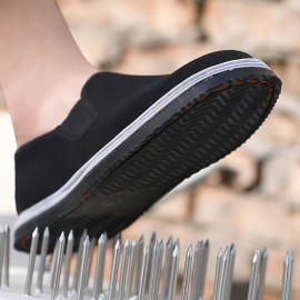 Women's Solid Color Flat Shoes, Slip On Low-top Round Toe Flat Non-slip Lightweight Shoes, Versatile Comfy Shoes